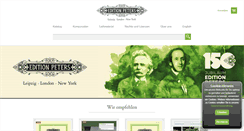 Desktop Screenshot of edition-peters.de